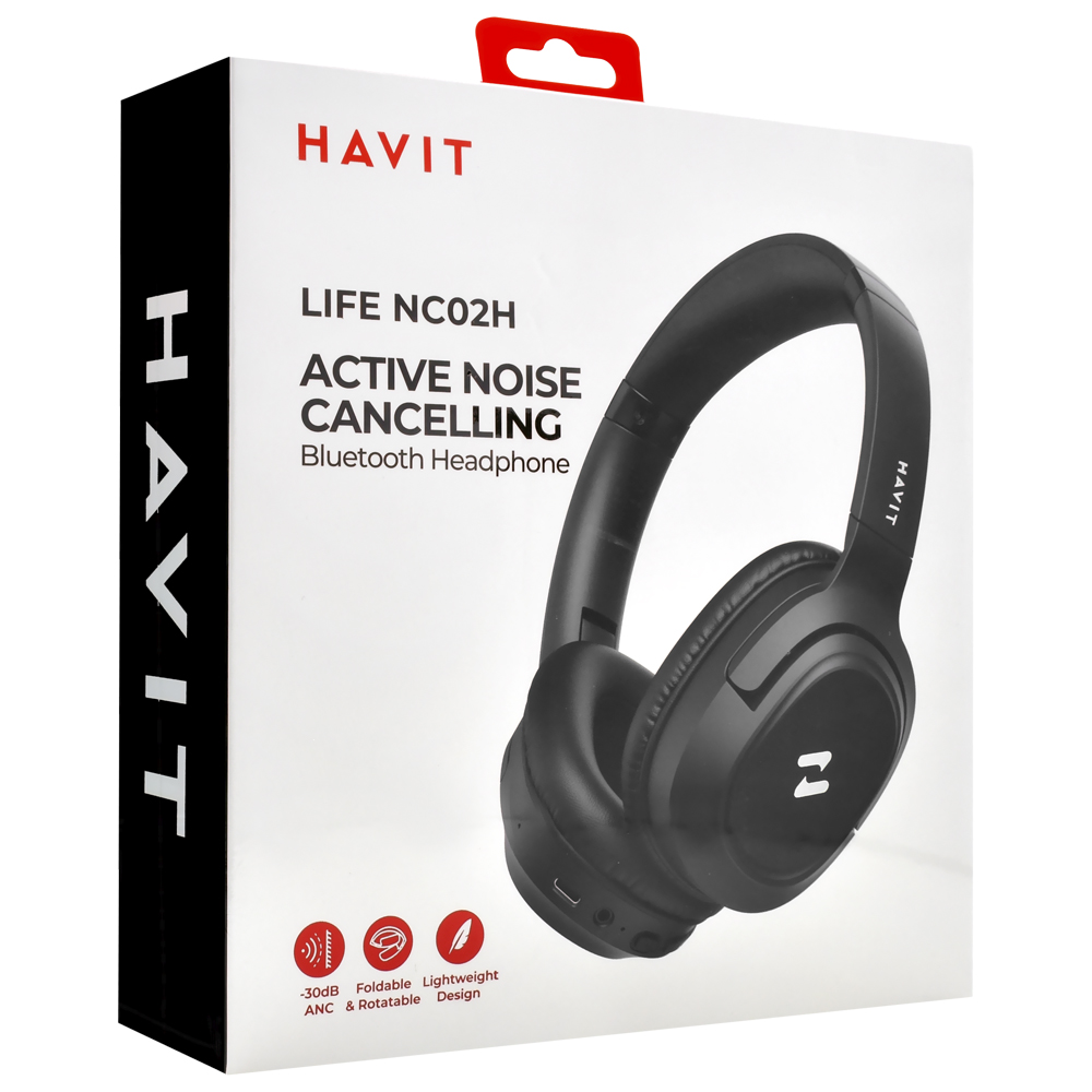 Fone de Ouvido Havit H612BT Pro HeadBand / Bluetooth - Preto