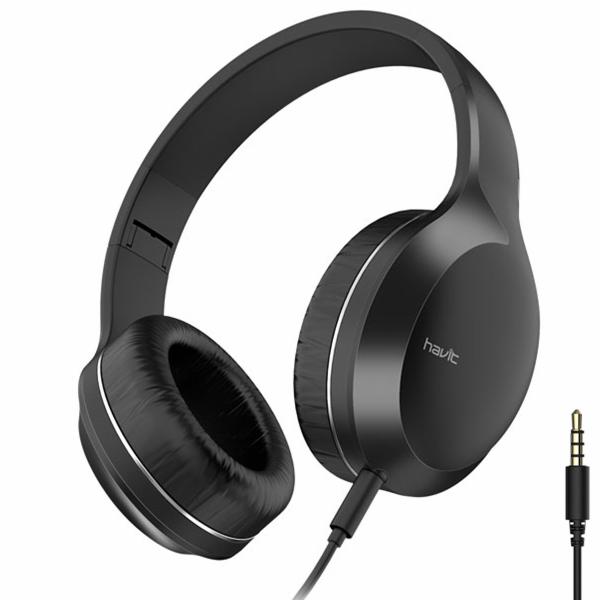 Fone de Ouvido Havit HV-H100D / Com Fio - Preto