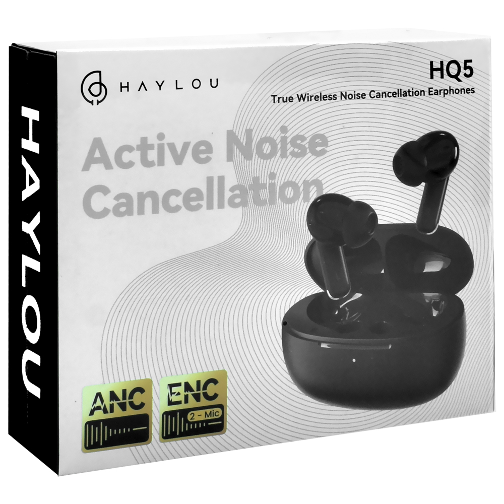 Fone de Ouvido Haylou HQ5 ANC TWS / Bluetooth - Preto