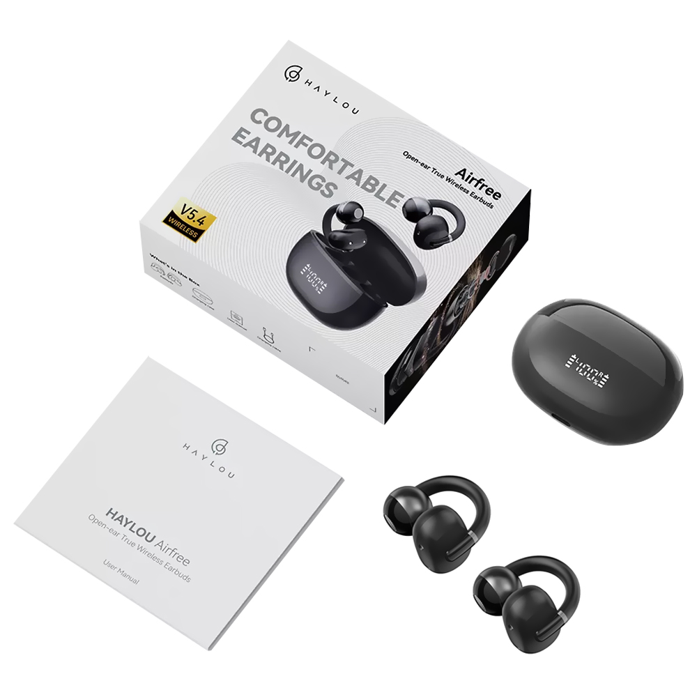 Fone de Ouvido Haylou OW03 AirFree TWS / Bluetooth - Preto