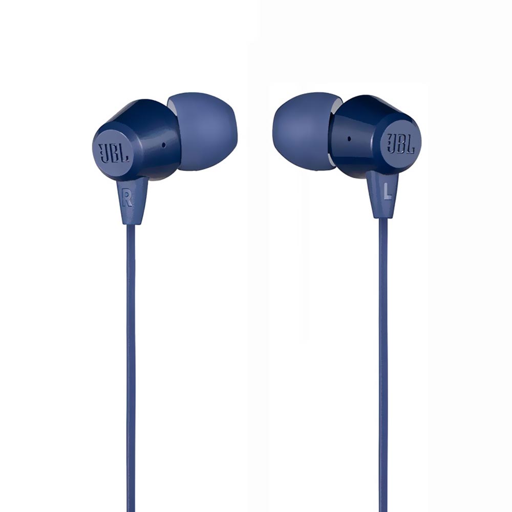 Fone de Ouvido JBL C50HI / Com Fio - Azul