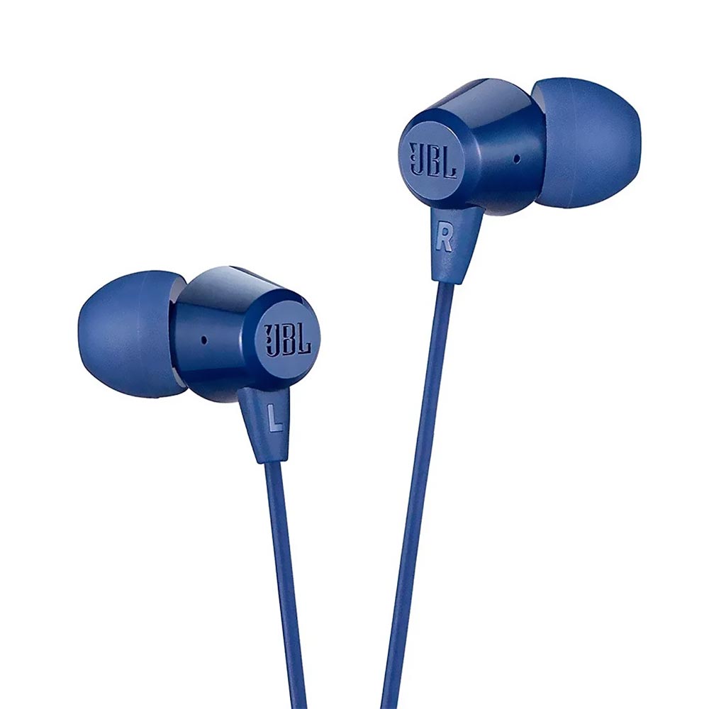 Fone de Ouvido JBL C50HI / Com Fio - Azul