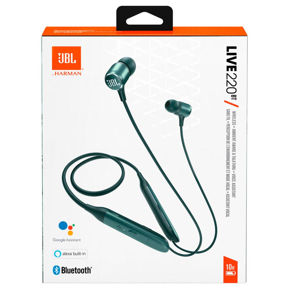 Fone de Ouvido JBL Live 220BT / Bluetooth - Verde