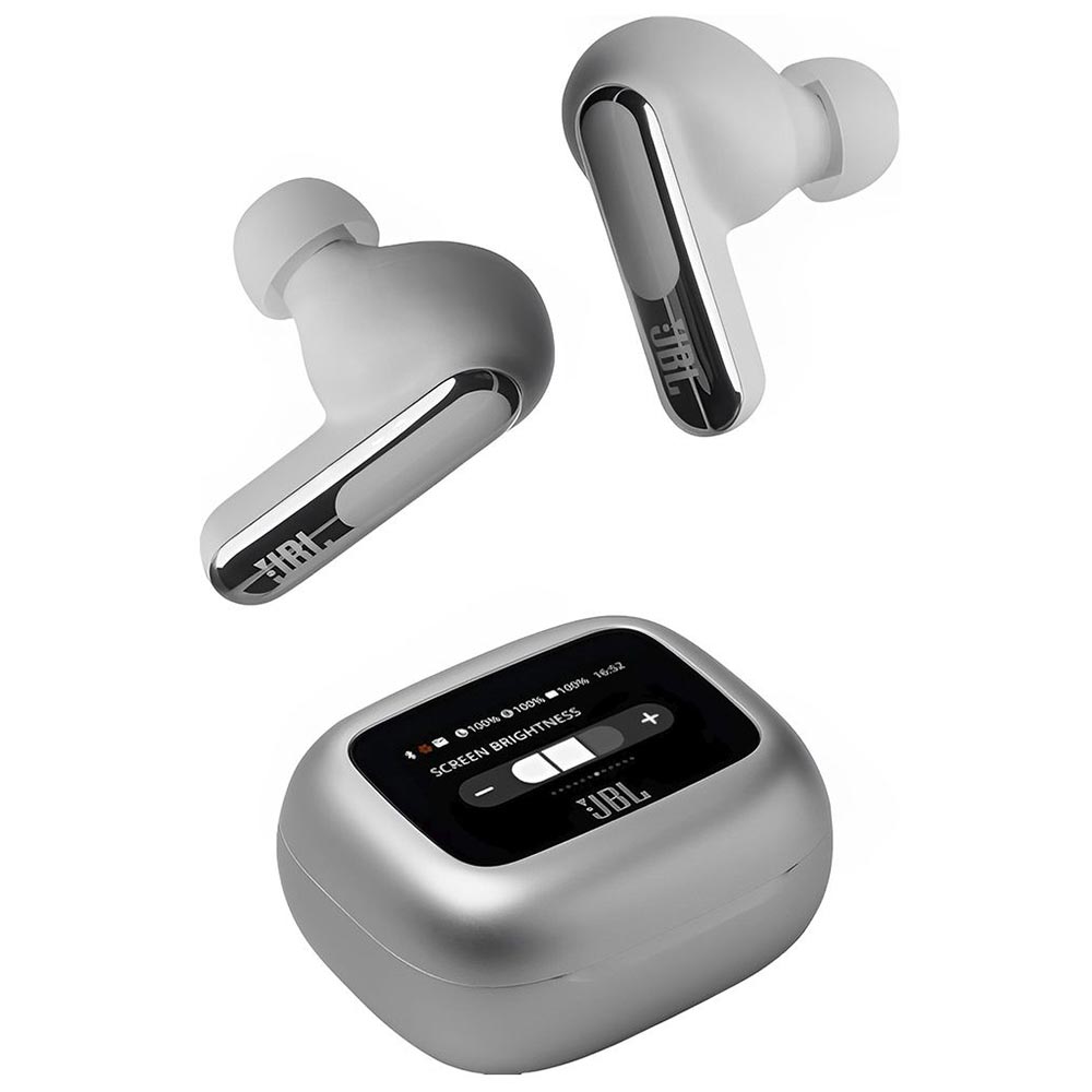 Fone de Ouvido JBL Live Beam 3 Perfect Fit TWS / Bluetooth - Prata