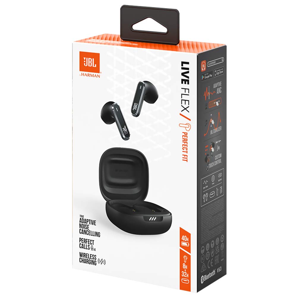Fone de Ouvido JBL Live Flex Perfect Fit TWS / Bluetooth - Preto