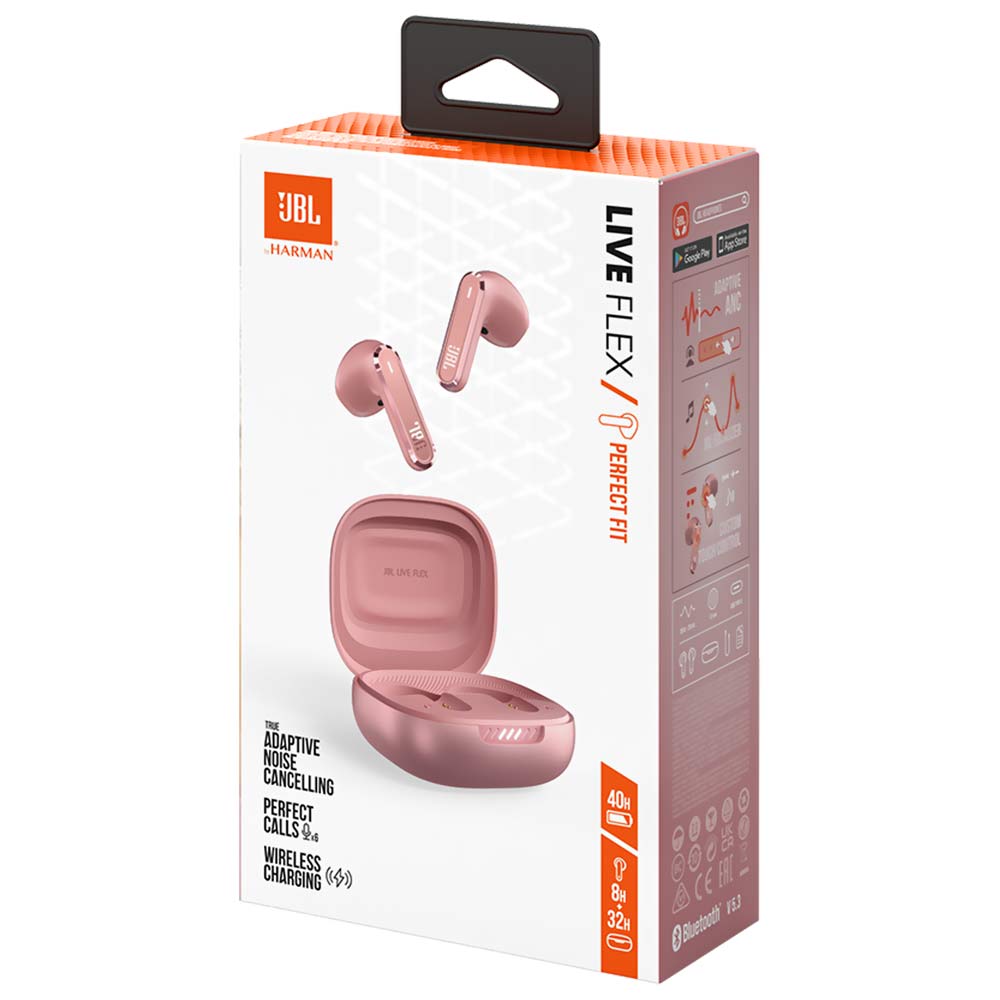 Fone de Ouvido JBL Live Flex Perfect Fit TWS / Bluetooth - Rosa