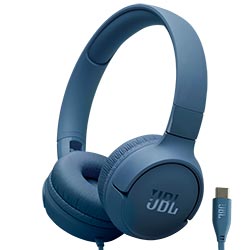 Fone de Ouvido JBL Tune 520C / Com fio - Azul