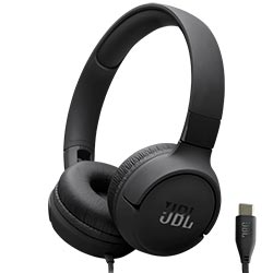 Fone de Ouvido JBL Tune 520C / Com fio - Preto