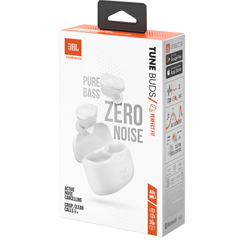 Fone de Ouvido JBL Tune Buds Perfect Fit TWS / Bluetooth - Branco