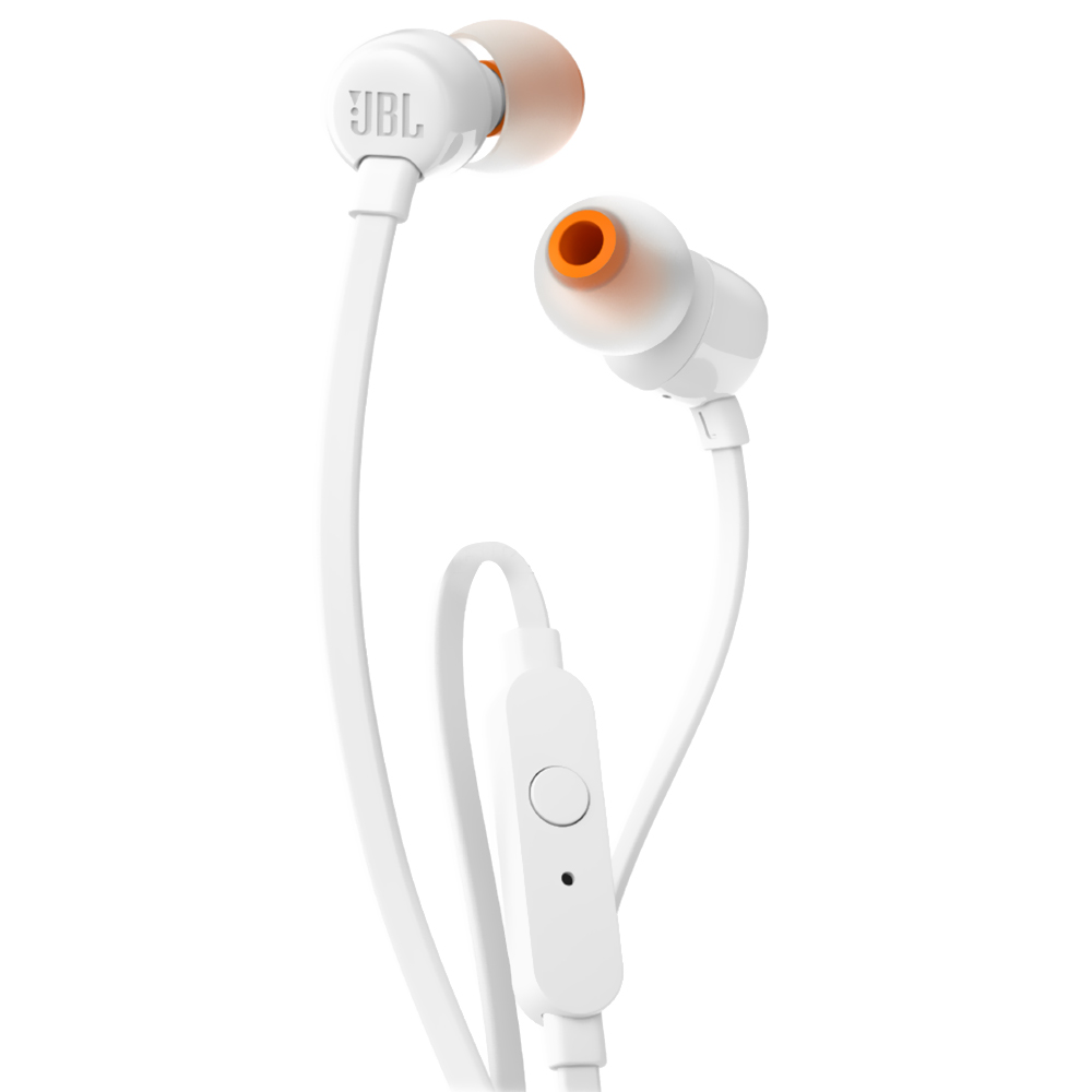 Fone de Ouvido JBL Tune T110 / Com Fio - Branco