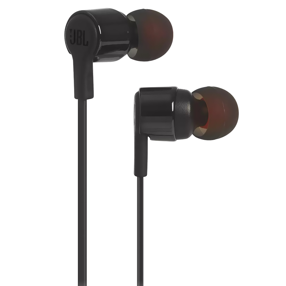 Fone de Ouvido JBL Tune T210 / Com Fio - Preto