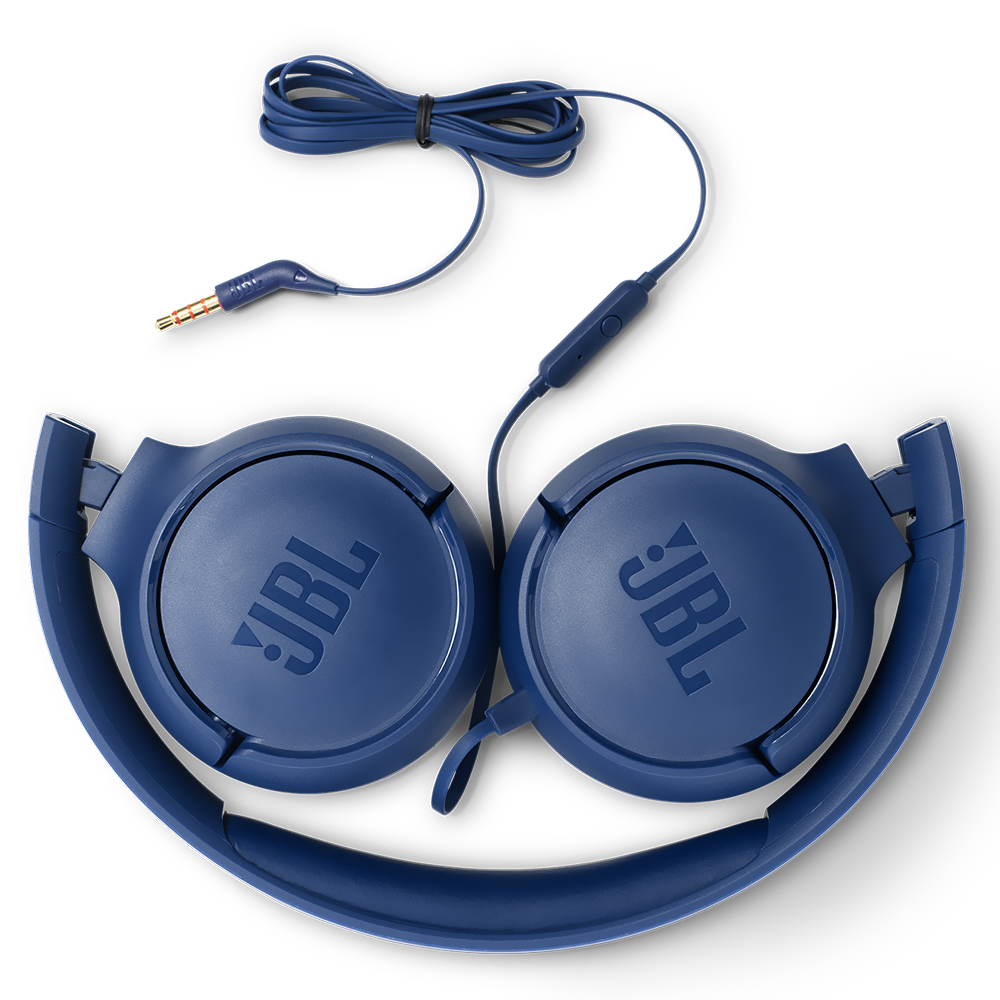 Fone de Ouvido JBL Tune T500 Pure Bass / Com Fio - Azul