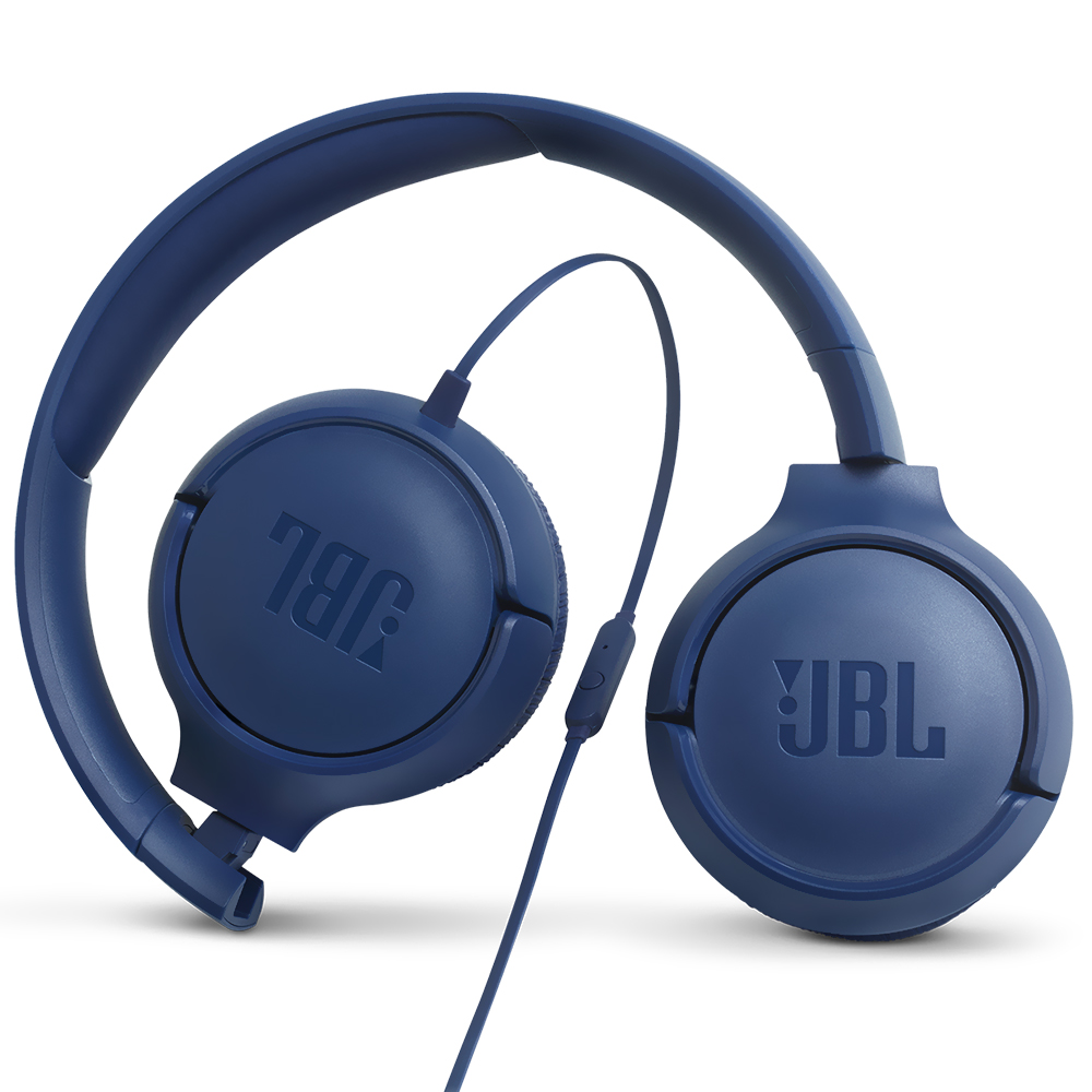 Fone de Ouvido JBL Tune T500 Pure Bass / Com Fio - Azul