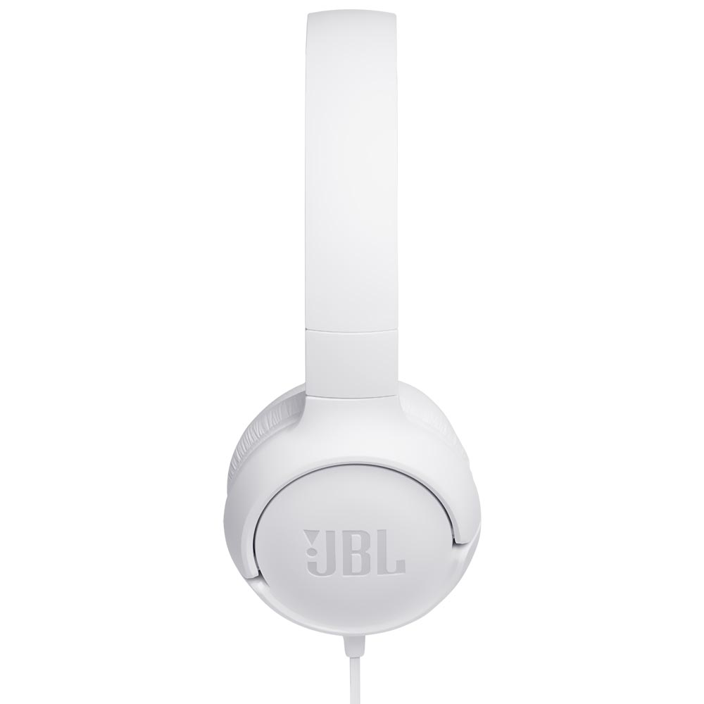 Fone de Ouvido JBL Tune T500 Pure Bass / Com Fio - Branco