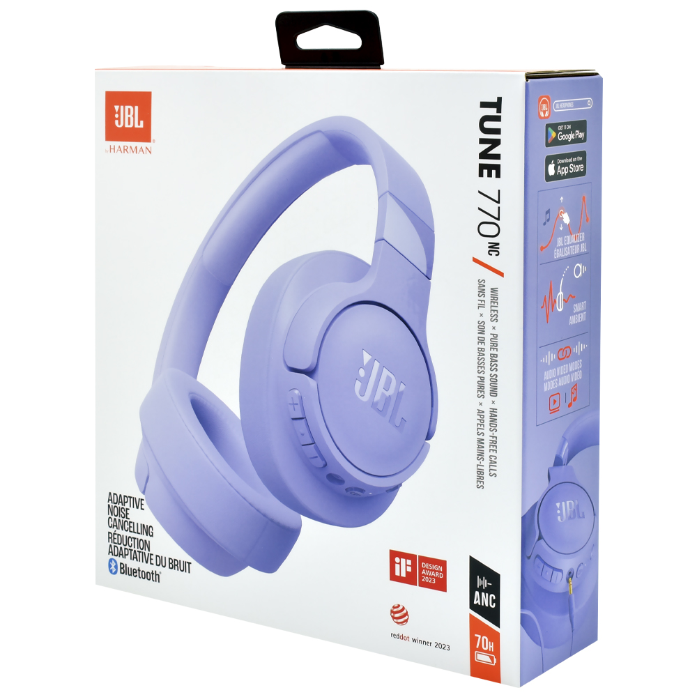 Fone de Ouvido JBL Tune T770NC Pure Bass / Bluetooth - Roxo