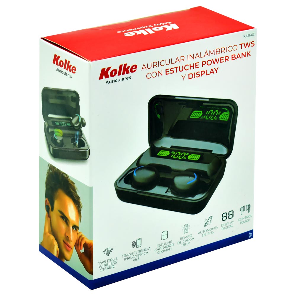 Fone de Ouvido Kolke KAB-621 TWS / Bluetooth - Branco
