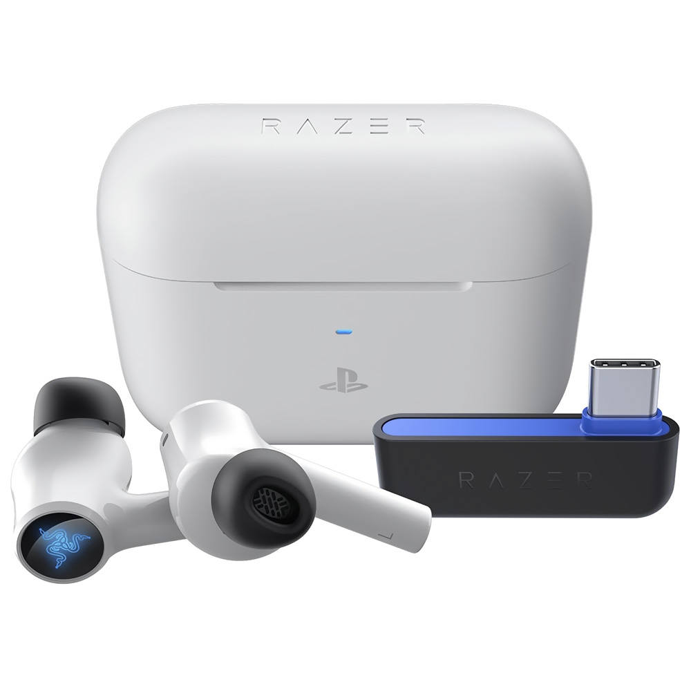 Fone de Ouvido Razer Hammerhead Hyperspeed PS5 TWS / Bluetooth - Branco (RZ12-03820300-R3U1)