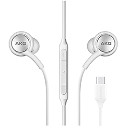 Fone de Ouvido Samsung AKG Earphones / Com Fio - Branco (EO-IC100BWEGWW)