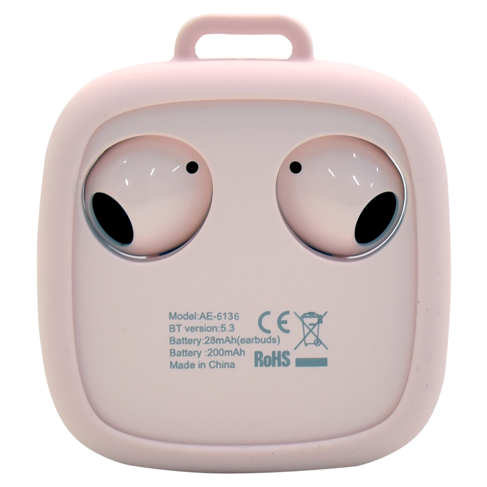 Fone de Ouvido Satellite AE-6136 TWS / Bluetooth - Rosa