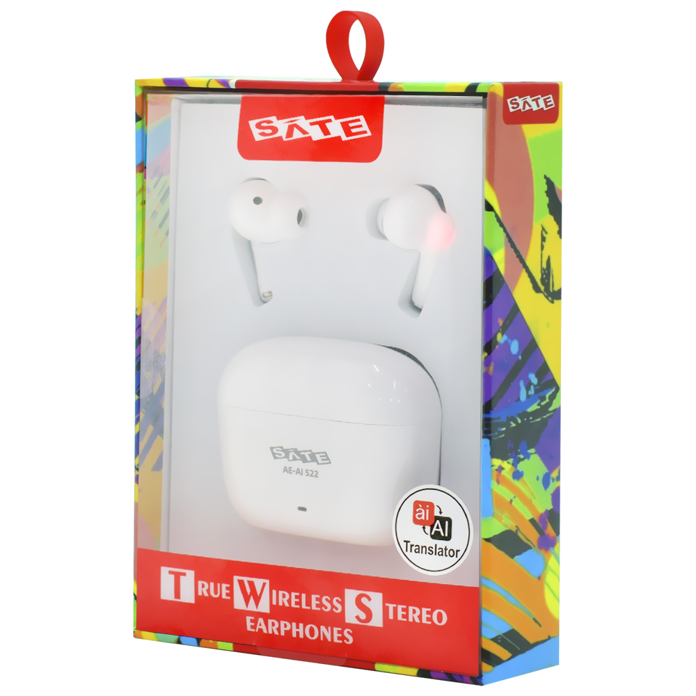 Fone de Ouvido Satellite AE-AI522 TWS Earphones / Bluetooth - Branco