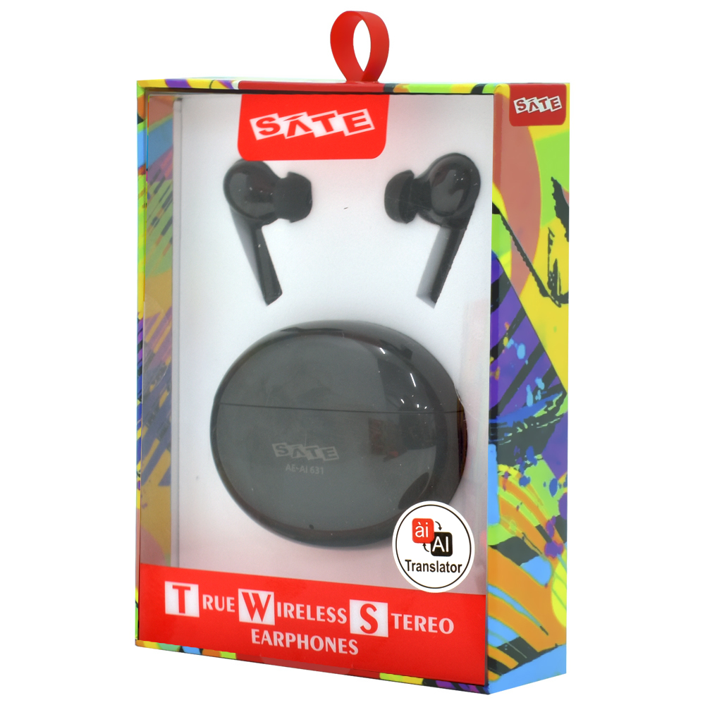 Fone de Ouvido Satellite AE-AI631 TWS Earphones / Bluetooth - Preto