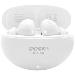 Fone de Ouvido Satellite AE-AI632 TWS Earphones / Bluetooth - Branco