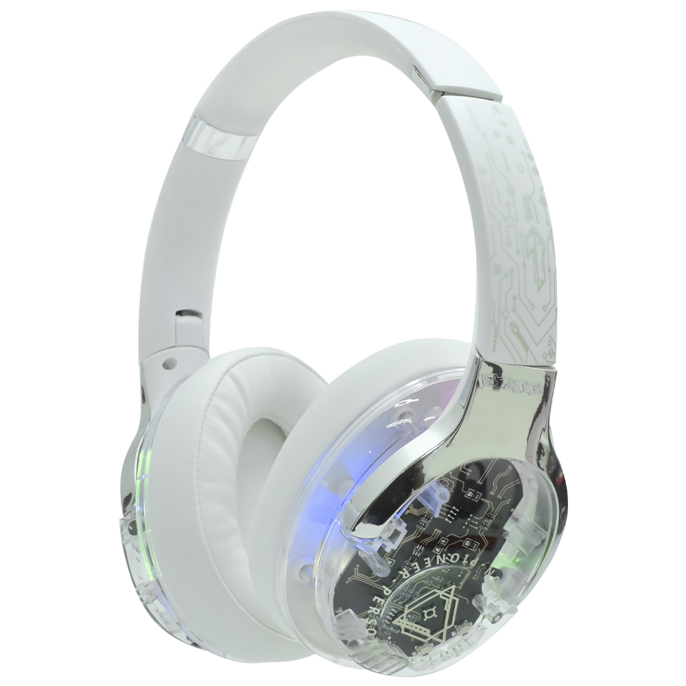 Fone de Ouvido Satellite AE-V122 ANC / RGB / Bluetooth - Branco