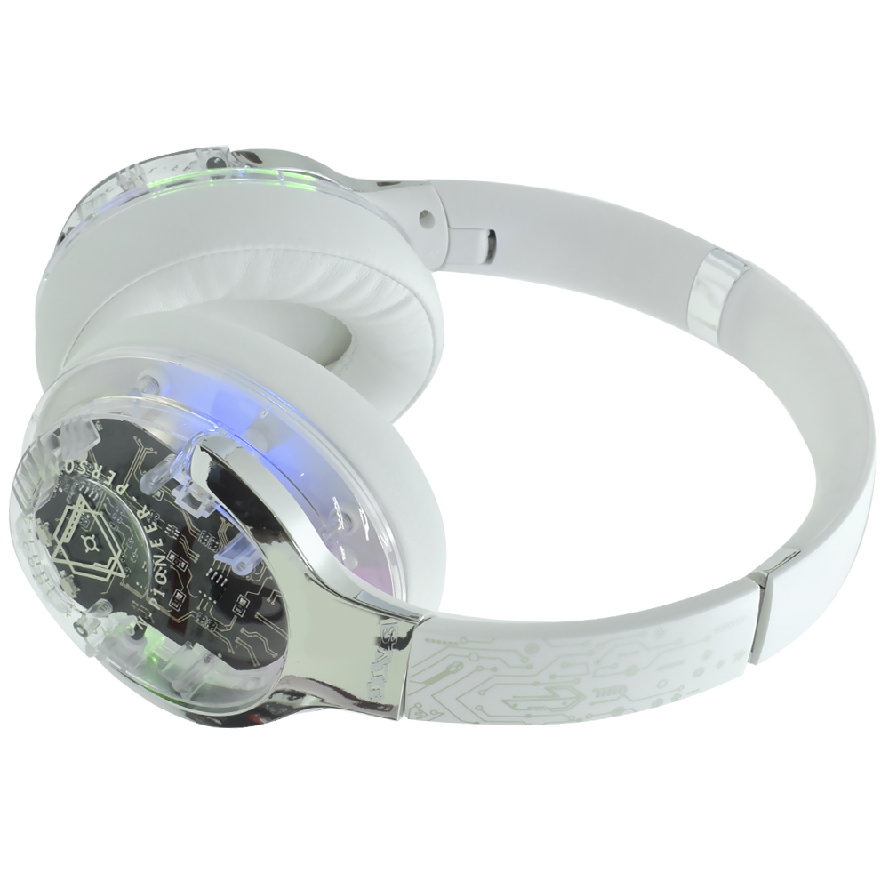 Fone de Ouvido Satellite AE-V122 ANC / RGB / Bluetooth - Branco