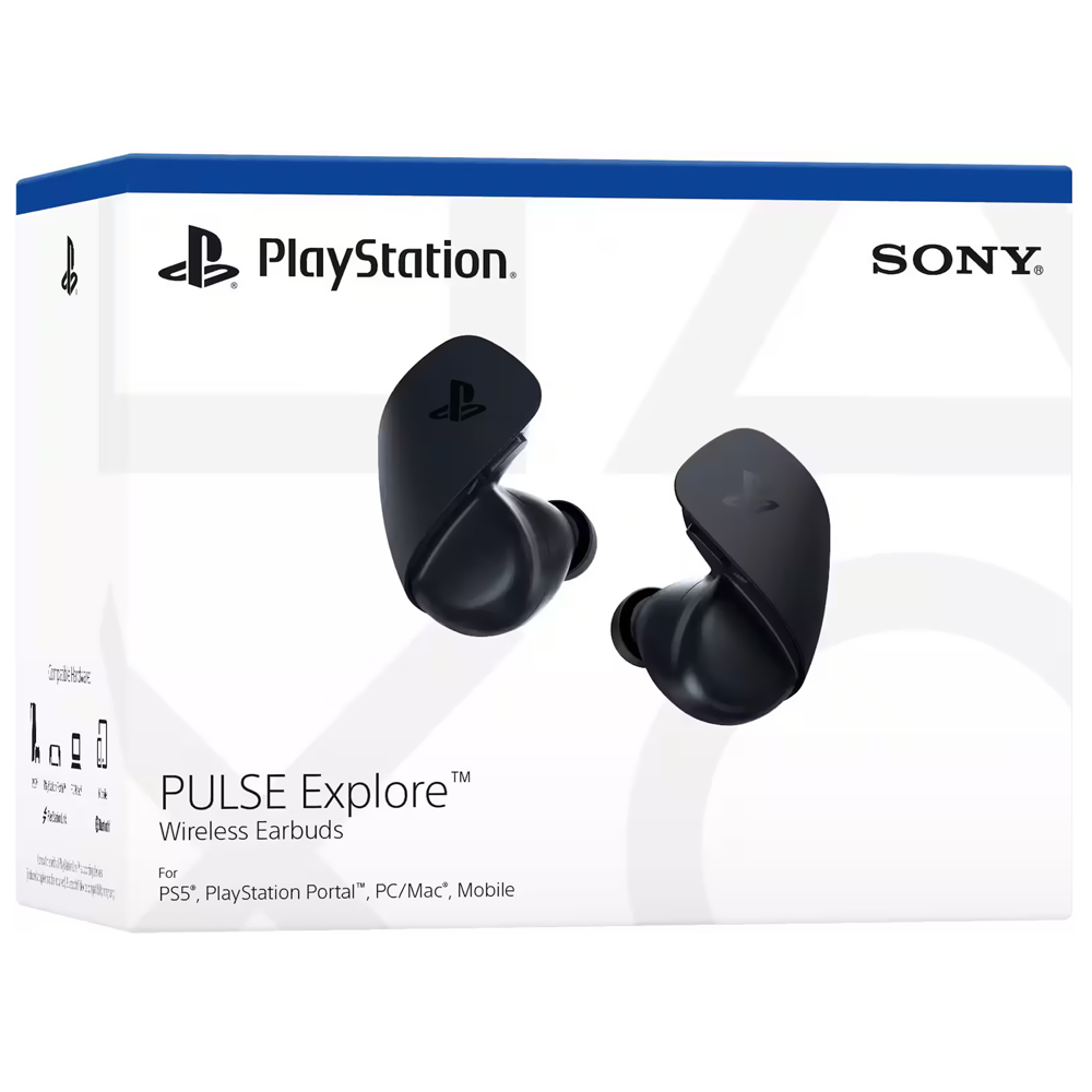 FONE DE OUVIDO SONY CFI-ZWE1 PULSE EXPLORE WIRELESS PS5/PC/MAC TWS PRETO