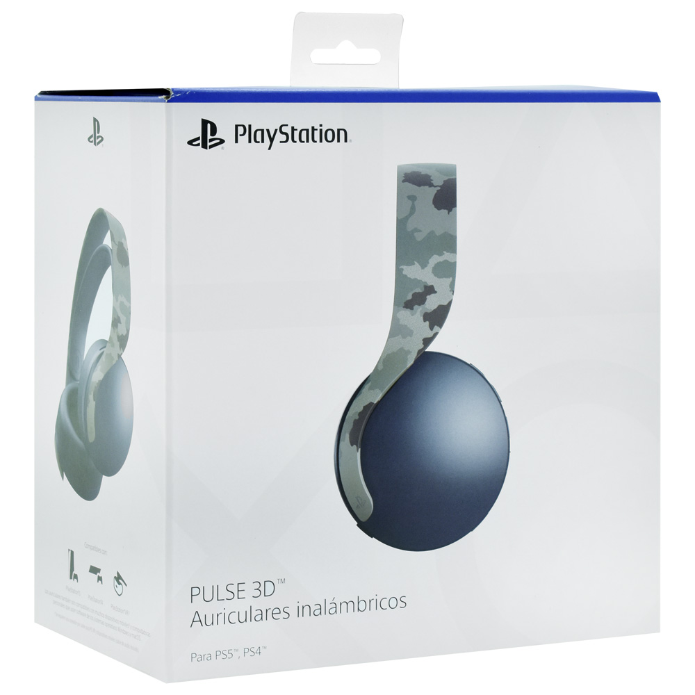 Fone de Ouvido Sony CFI-ZWH1 Pulse 3D / Wireless - Camuflado Cinza