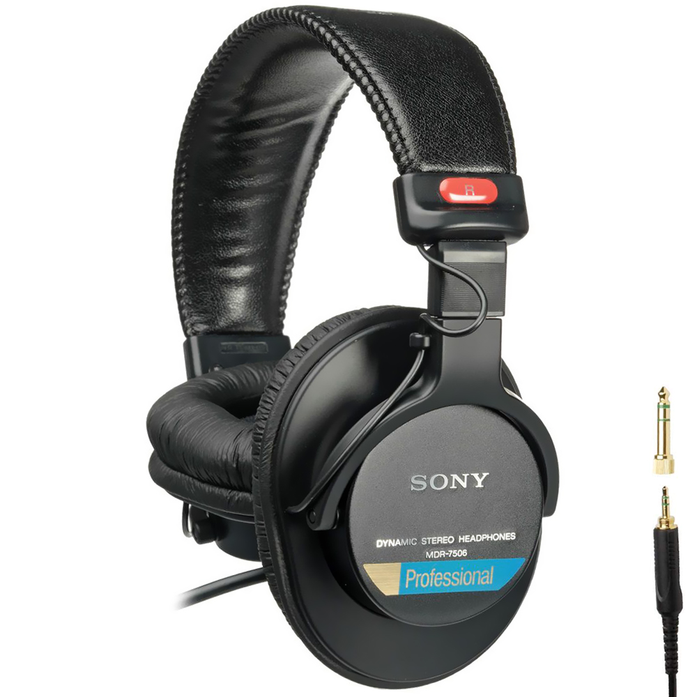 Fone de Ouvido Sony MDR-7506 Professional / Com Fio - Preto