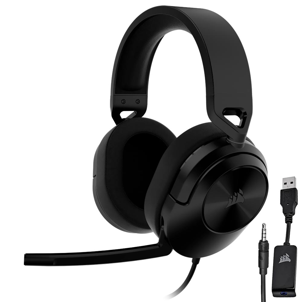 Fone Gamer Corsair HS55 Surround / Com Fio - Preto (CA-9011265-NA)