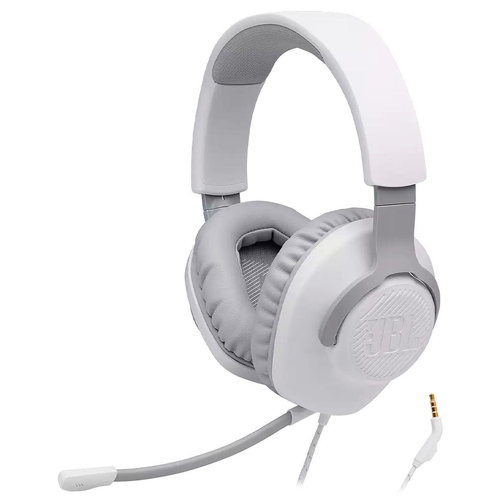 Fone Gamer JBL Quantum 100 / Com Fio - Branco