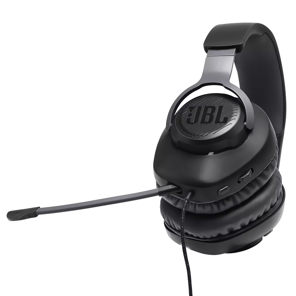 Fone Gamer JBL Quantum 100 / Com Fio - Preto