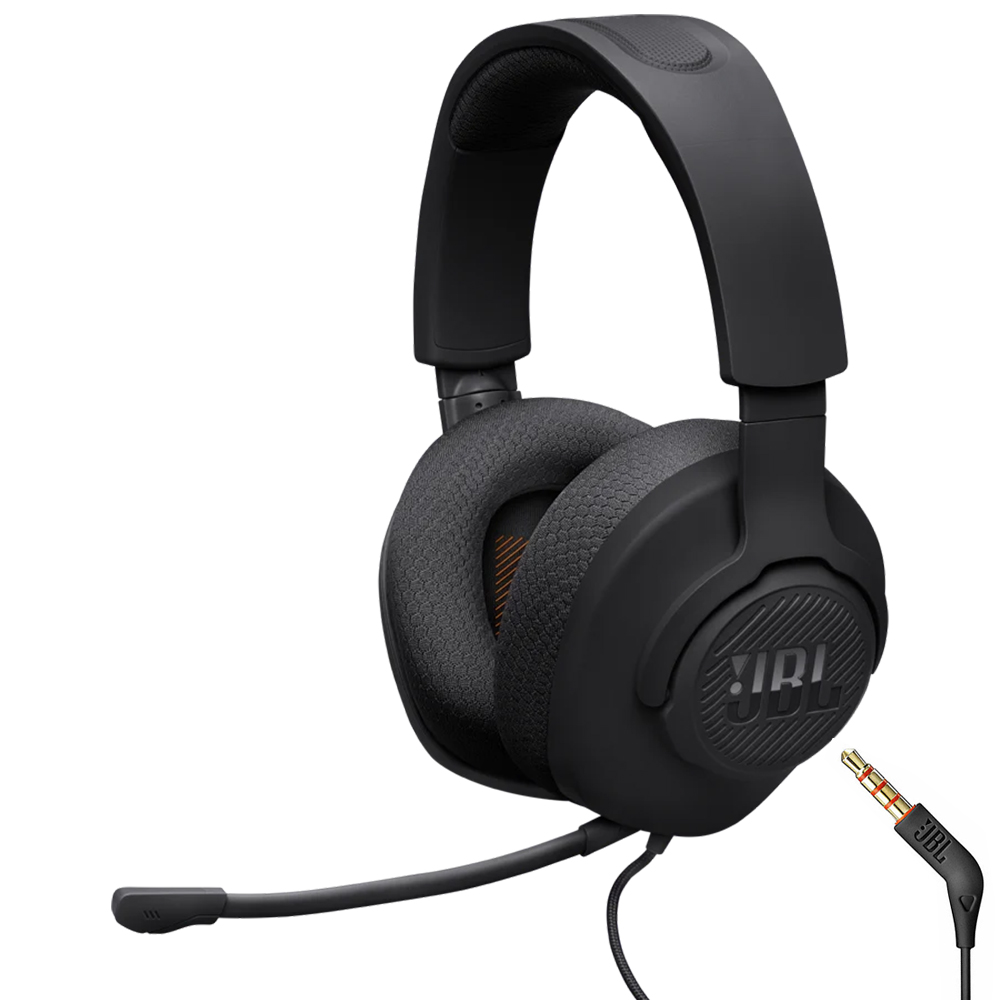 Fone Gamer JBL Quantum 100 M2 / Com Fio - Preto