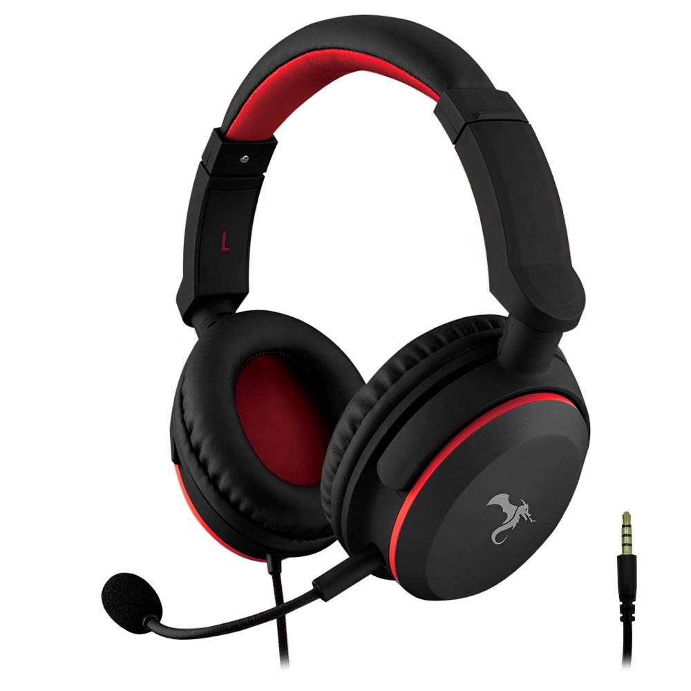 Fone Gamer Kolke KGA-312 Hero / Com Fio - Preto / Vermelho