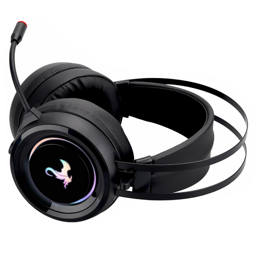 Fone Gamer Kolke KGA-493 Hercules RGB / Com Fio - Preto