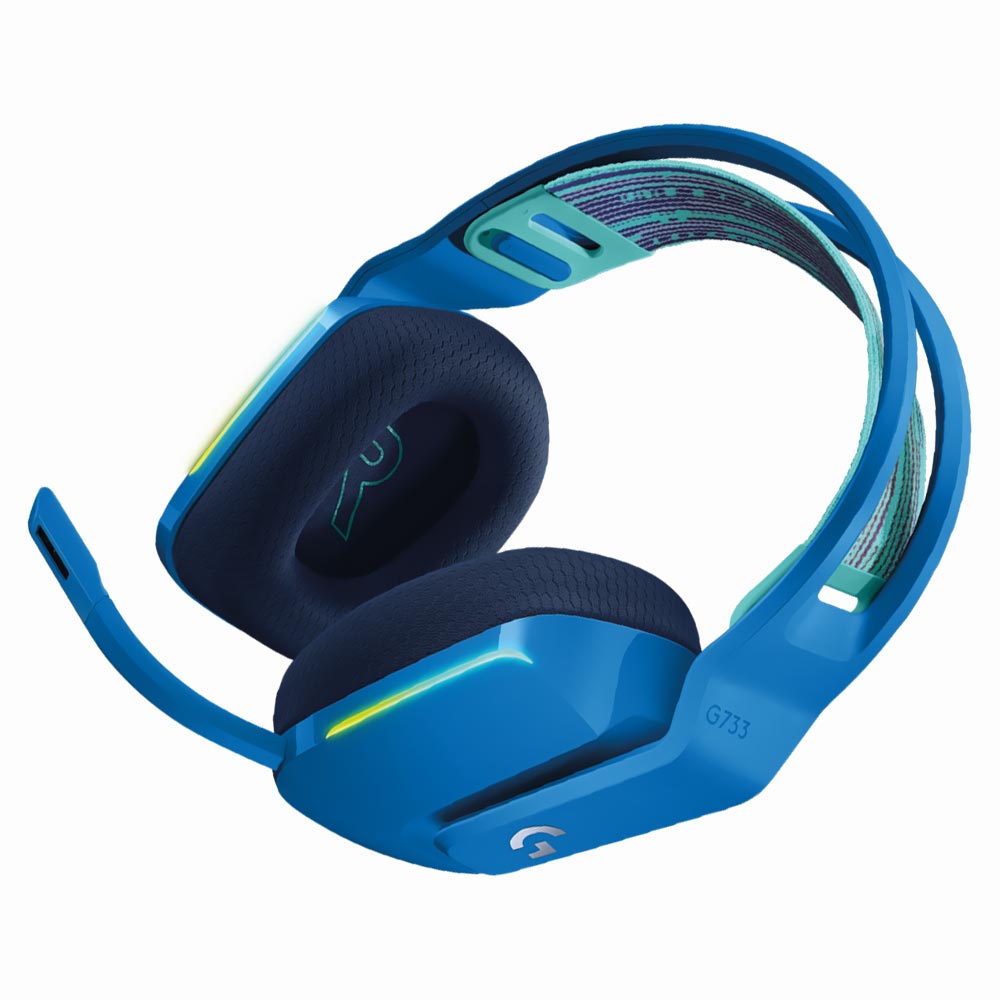 Fone Gamer Logitech G733 Lightspeed RGB / Wireless - Azul (981-000942)