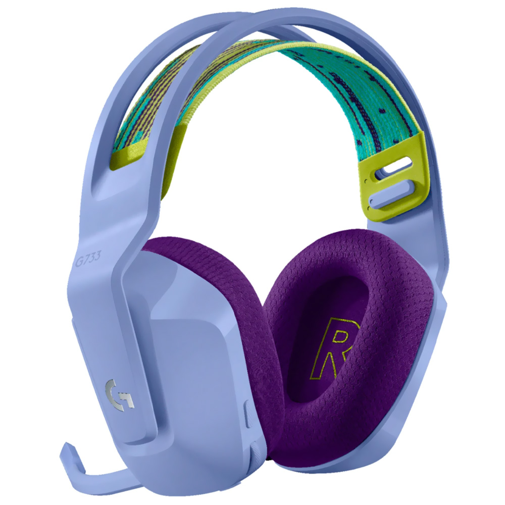 Fone Gamer Logitech G733 Lightspeed RGB / Wireless - Roxo (981-000889)