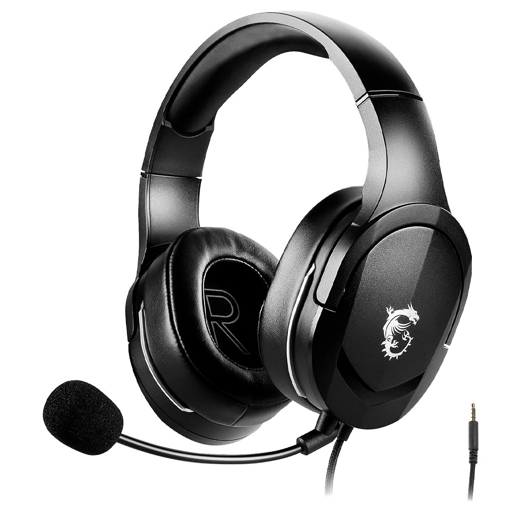 Fone Gamer MSI Immerse GH20 / Com Fio - Preto