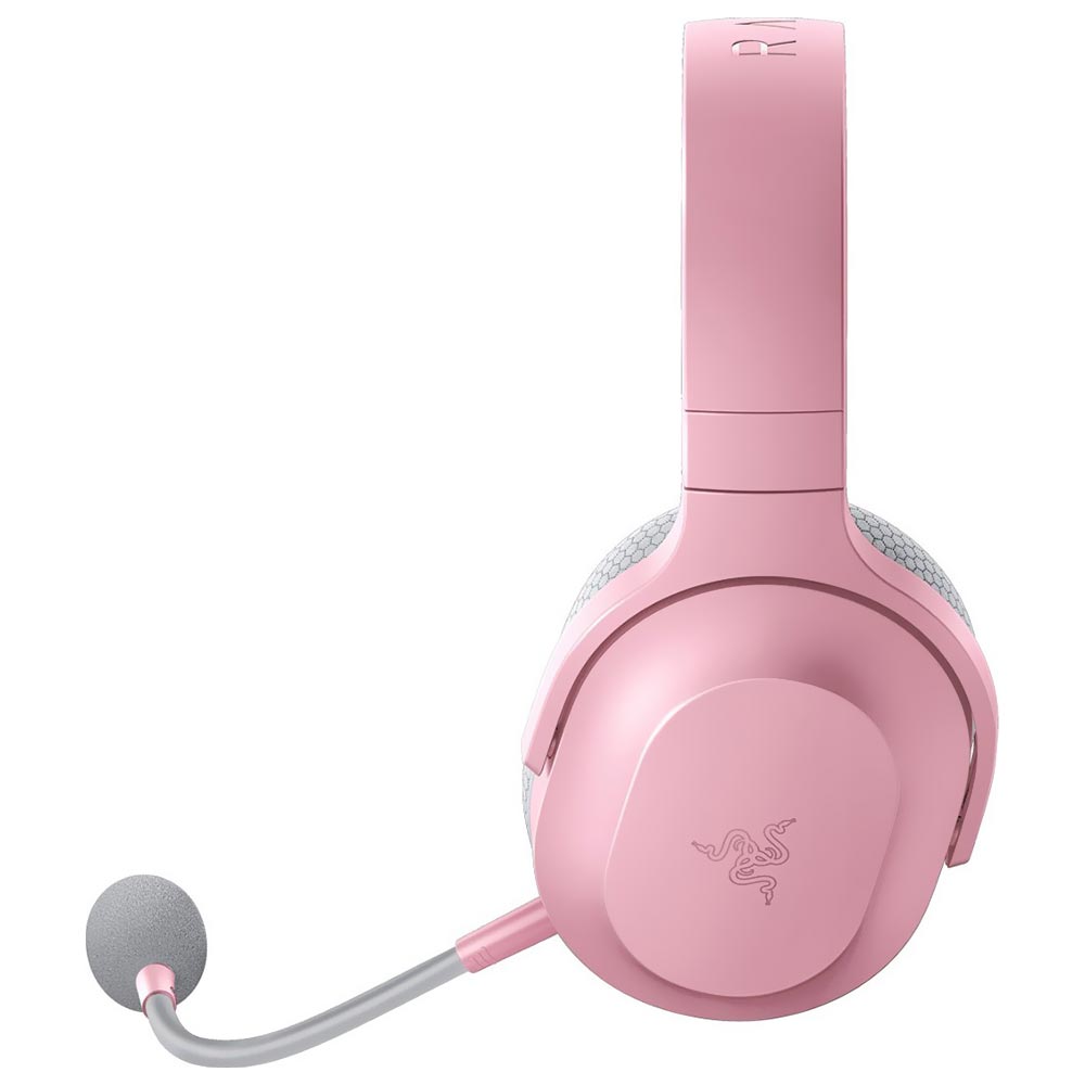 Fone Gamer Razer Barracuda X Quartz Edition / Wireless - Rosa / Cinza (RZ04-04430300-R3U1)