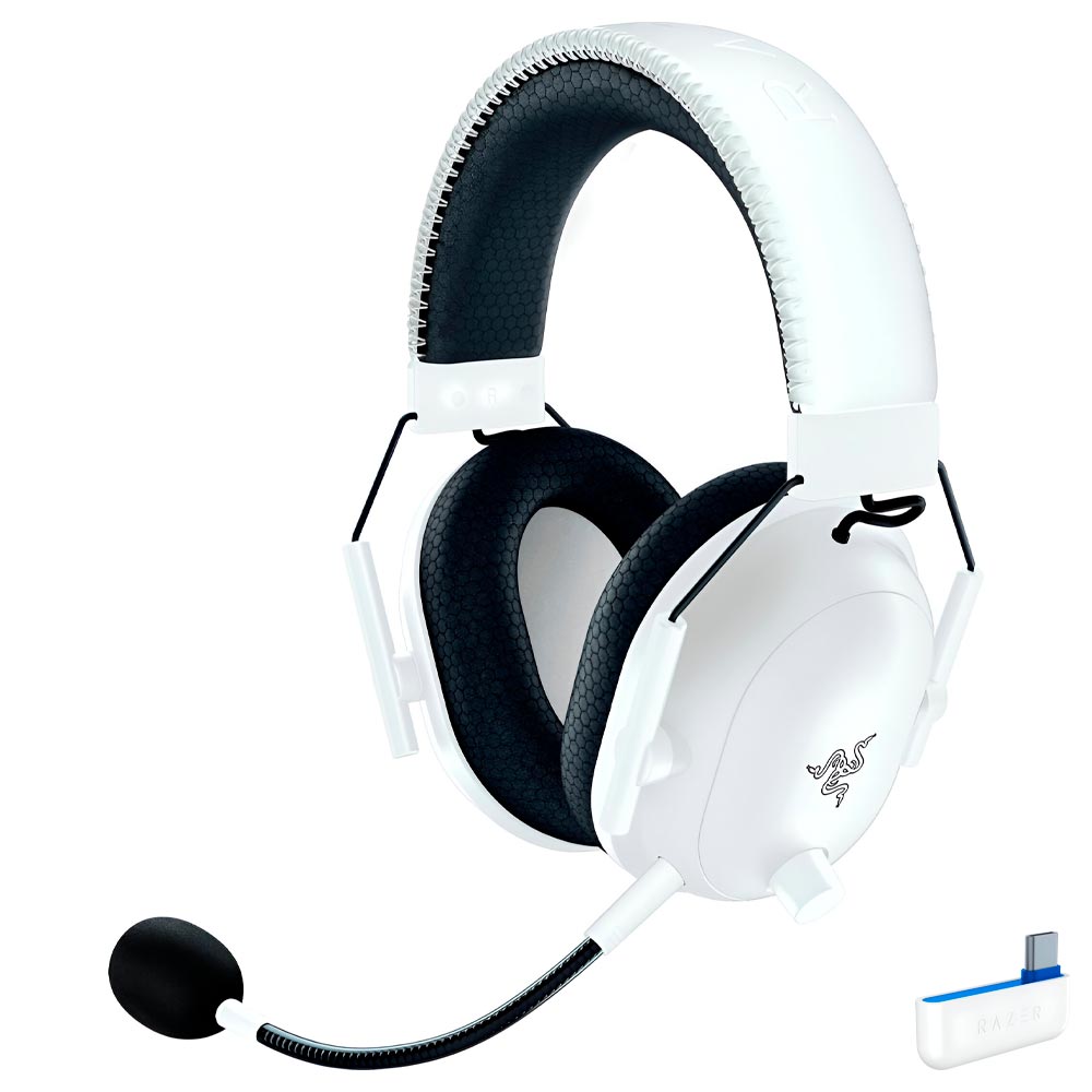 Fone Gamer Razer Blackshark V2 Pro White Edition Esport PS5 / Wireless - Branco (RZ04-04530600-R3UA)
