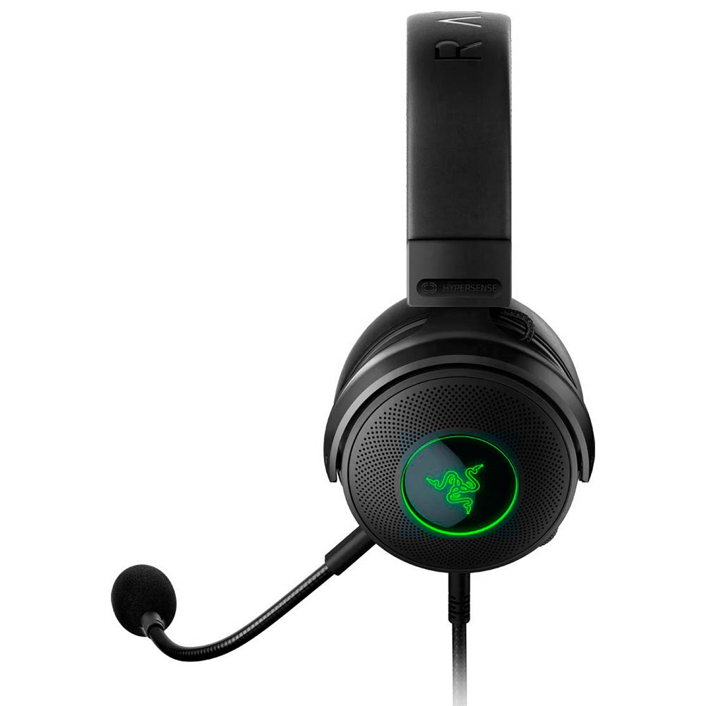 Fone Gamer Razer Kraken V3 Hypersense RGB / Com Fio - Preto (RZ04-03770100-R3U1)