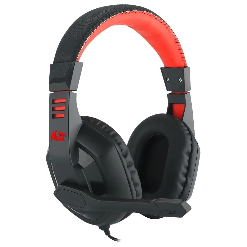 Fone Gamer Redragon Ares H120 / Com Fio - Preto / Vermelho