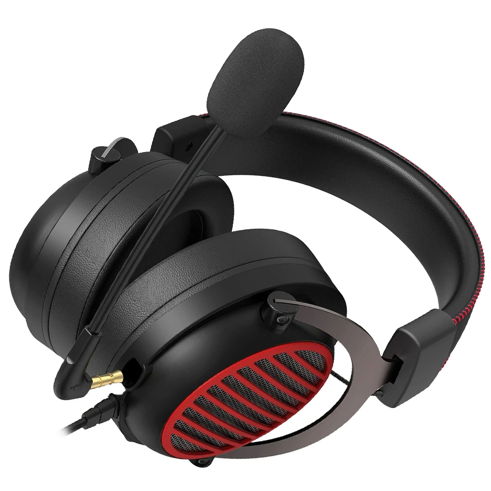 Fone Gamer Redragon H540 Luna / Com Fio - Preto / Vermelho