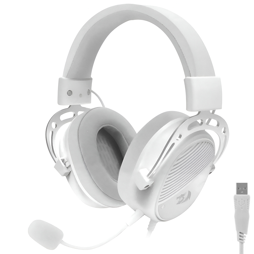 Fone Gamer Redragon H730W Thoridal / Com Fio - Branco