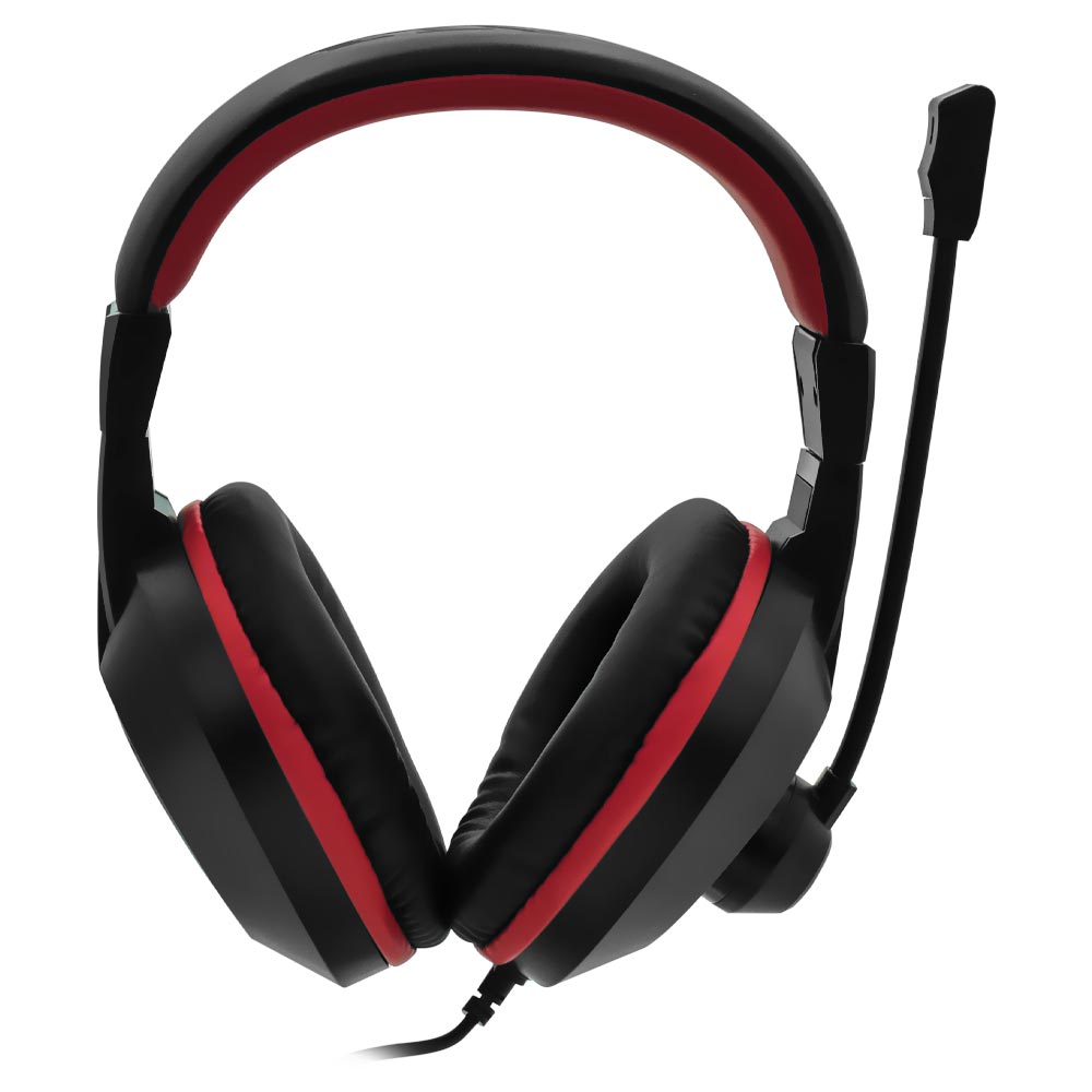 Fone Gamer Satellite AE-263 / Com Fio - Preto / Vermelho