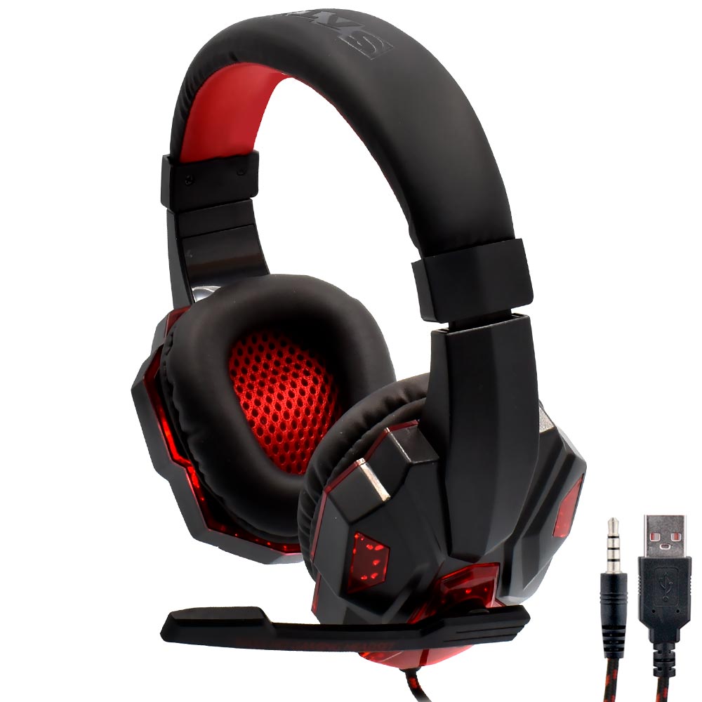 Fone Gamer Satellite AE-327R / Com Fio - Vermelho