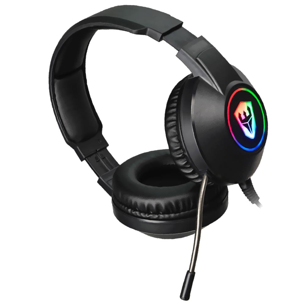 Fone Gamer Satellite GH-331 RGB / Com Fio - Preto