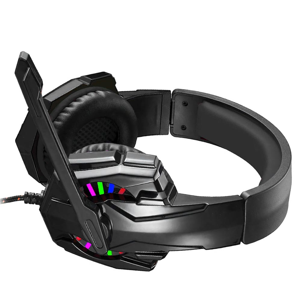 Fone Gamer Satellite GH-402 RGB / Com Fio - Preto